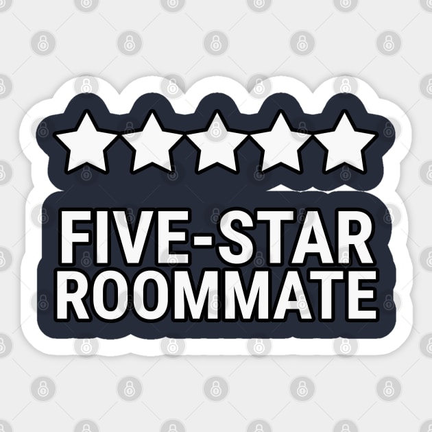 Five star roommate Sticker by Rabbit Hole Designs